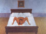 Frida Kahlo Perhaps her most extraordinary self-portrait is the simple bu brutal My Birth oil painting